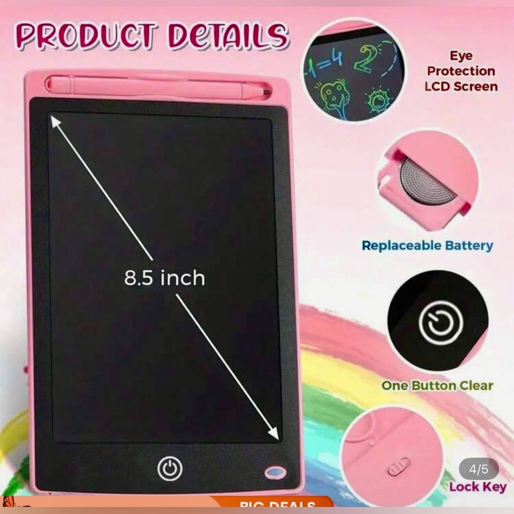 Amazon LCD Writing Tablet - Black - Picture 3 of 7